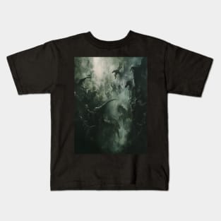 Soul-Shaking Despair: Unleashing Devilman CryBaby's Dark Fantasy Kids T-Shirt